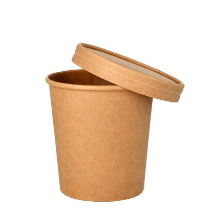 Artikelbild 3 für STARPAK Einweg-Suppenbecher braun 0,47 l, 25 St., Artikelnummer 823173