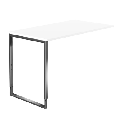 Artikelbild für Kerkmann Anbautisch höhenverstellbar Yukon weiß, silber rechteckig 100,0 x 60,0 x 68,0 - 82,0 cm, Artikelnummer 344408