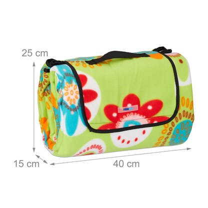 Artikelbild 4 für relaxdays Picknickdecke isoliert mehrfarbig 200,0 x 200,0 cm, 1 St., Artikelnummer 448781