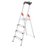 Artikelbild 1 für Hailo Stehleiter einseitig L80 ComfortLine silber 4 Stufen, H: 161,0 cm, Artikelnummer 825897