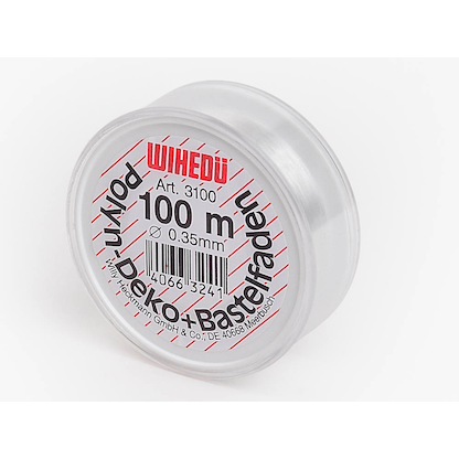 Artikelbild für WIHEDÜ Nylonfaden glatt farblos 0,35 mm x 100,0 m, Artikelnummer 520639
