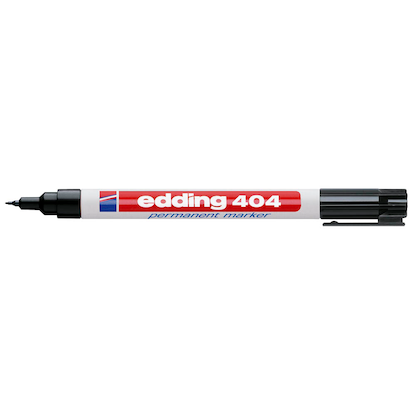 Artikelbild für edding 404 Permanentmarker schwarz 0,75 mm, 10 St., Artikelnummer 185009