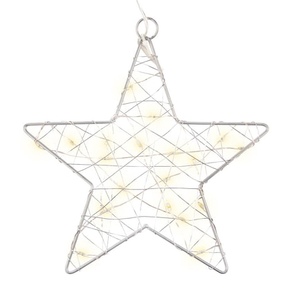 Artikelbild 2 für Idena Metallsterne LED Dekoleuchten weiß, 3 St., Artikelnummer 761922