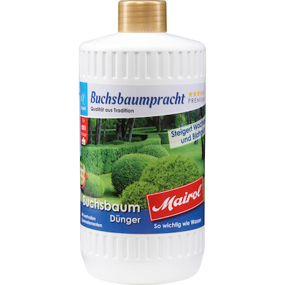 Artikelbild für Mairol® Buchsbaumpracht Baum- und Strauchdünger 1,0 l, Artikelnummer 576508