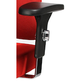 Artikelbild 1 für office discount P4 (OPA) CHR Armlehnen verstellbar schwarz für Unni Med Deluxe, 2 St., Artikelnummer 371726