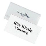 Artikelbild 1 für DURABLE Namensschilder mit Nadel 7,5 x 4,0 cm, 100 St., Artikelnummer 112193