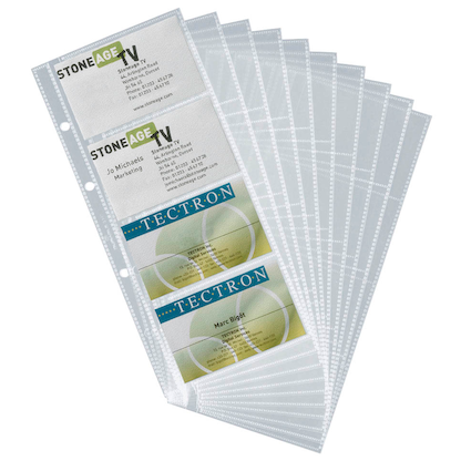 Artikelbild 3 für DURABLE Visitenkartenhüllen transparent, für bis zu 8 Visitenkarten, 10 St., Artikelnummer 415893