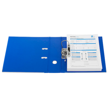 Artikelbild 6 für office discount Ordner blau Kunststoff 8,0 cm DIN A4, 1 St., Artikelnummer 501551