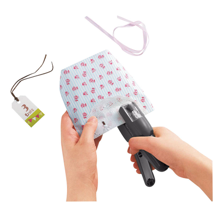 Artikelbild 3 für KOKUYO Klammerloses Heftgerät Harinacs MEDIUM + schwarz, 1 St., Artikelnummer 380889