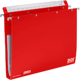 Artikelbild 1 für BOI Patienten-Dokumentations-Hängemappe 4-Ringe Economy Click-Line rot Boden: 3,0 cm, 1 St., Artikelnummer 666832