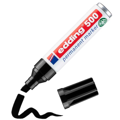 Artikelbild für edding 500 Permanentmarker schwarz 2,0 - 7,0 mm, 1 St., Artikelnummer 311001