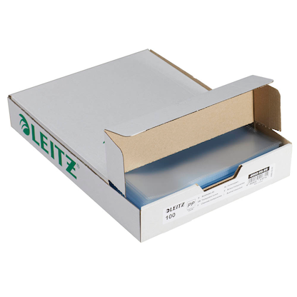 Artikelbild 5 für LEITZ Sichthüllen 4060 DIN A4 transparent genarbt 0,17 mm, 100 St., Artikelnummer 154161
