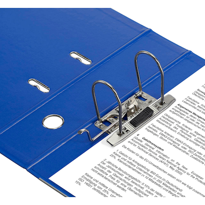 Artikelbild 5 für office discount Ordner blau Kunststoff 8,0 cm DIN A4, 1 St., Artikelnummer 501551