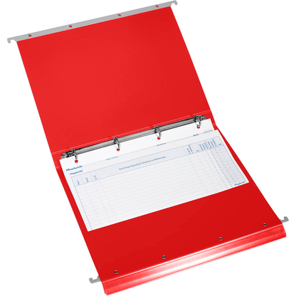 Artikelbild 2 für BOI Patienten-Dokumentations-Hängemappe 4-Ringe Economy Click-Line rot Boden: 3,0 cm, 1 St., Artikelnummer 666832