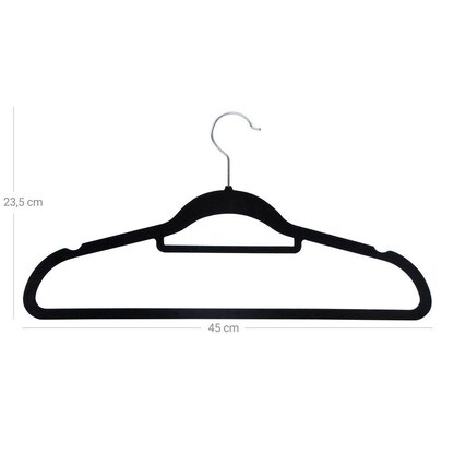 Artikelbild 4 für SONGMICS Kleiderbügel schwarz, 20 St., Artikelnummer 263127