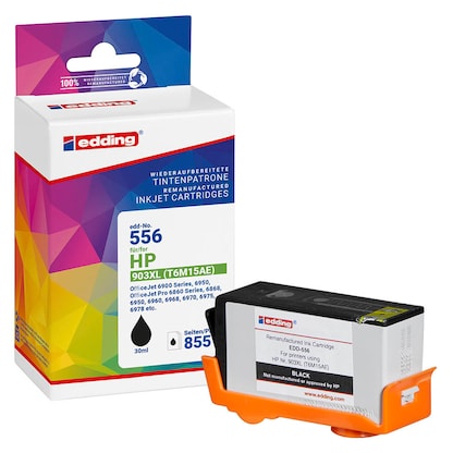 Artikelbild für edding EDD-556 schwarz Druckerpatrone kompatibel zu HP 903XL (T6M15AE), Artikelnummer 110781