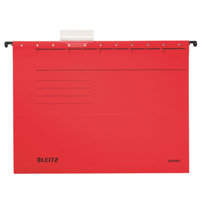 Artikelbild 2 für LEITZ Hängemappen ALPHA® 1985 rot, 5 St., Artikelnummer 322166