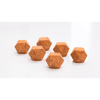 Artikelbild 6 für ALLboards Polyeder Magnet braun, Kork 1,5 x 1,5 cm, 6 St., Artikelnummer 503456