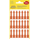 Artikelbild 1 für AVERY Zweckform Hinweisetiketten 3008 Pfeile, leuchtorange 9,0 x 39,0 mm, 63 Etiketten, Artikelnummer 896124