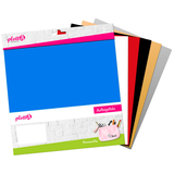 Artikelbild 1 für plottiX PremiumFlex Aufbügelfolie farbsortiert Flex-Folie 30,0 x 30,0 cm, 6 St., Artikelnummer 265542
