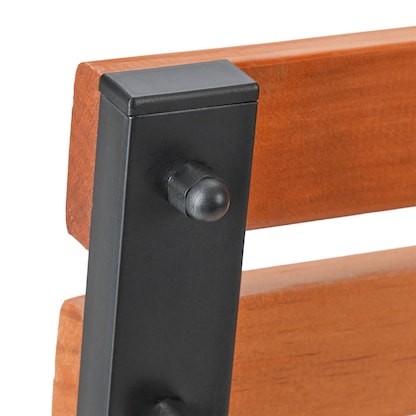 Artikelbild 7 für relaxdays Gartenbank 10036068_0 braun Metall 123,0 cm, Artikelnummer 768232