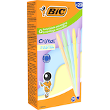 Artikelbild 1 für BIC Kugelschreiber Cristal PASTEL pastellorange, pastellgrün, pastellblau, pastellgelb, pastellrosa, Schreibfarbe: blau, 20 St., Artikelnummer 733521