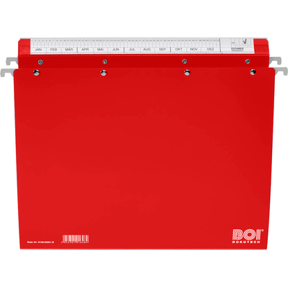 Artikelbild 4 für BOI Patienten-Dokumentations-Hängemappe 4-Ringe Economy Click-Line rot Boden: 3,0 cm, 1 St., Artikelnummer 666832