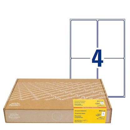 Artikelbild für AVERY Zweckform Versandetiketten 8017-300 weiß 99,1 x 143,5 mm, 300 Blatt, Artikelnummer 433641