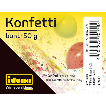 Artikelbild 3 für Idena Konfetti bunt 50,0 g, Artikelnummer 252538
