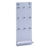 Artikelbild 1 für Zeller Schlüsselbrett silber mit 9 Haken, 15,0 x 6,0 x 40,0 cm, 1 St., Artikelnummer 336432