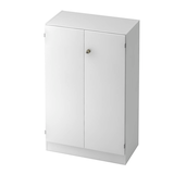 Artikelbild 1 für HAMMERBACHER Aktenschrank Gradeo, V6550/W/W/SG weiß 2 Fachböden 80,0 x 42,0 x 127,0 cm, Artikelnummer 233379