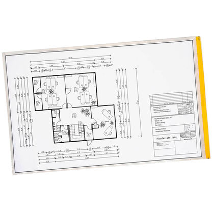 Artikelbild für EICHNER Planschutztaschen DIN A1 transparent/gelb, 10 St., Artikelnummer 322174