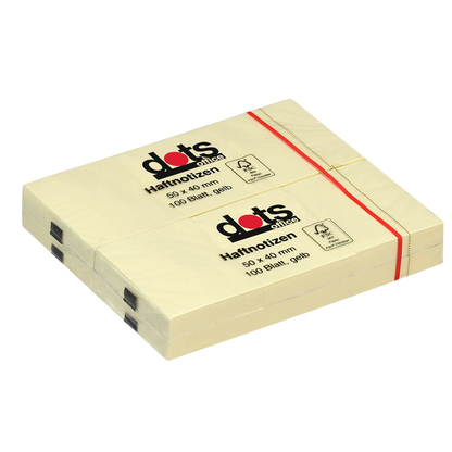 Artikelbild 2 für dots Haftnotizen gelb, 12 Blöcke, Artikelnummer 221921