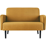 Artikelbild 1 für meet powered by PAPERFLOW 2-Sitzer Sofa LISBOA safran schwarz Stoff 124,0 x 81,5 x 83,0 cm, 1 St., Artikelnummer 850920