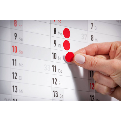 Artikelbild 2 für AVERY Zweckform Klebepunkte 3010 rot Ø 8,0 mm, 416 St., Artikelnummer 712042