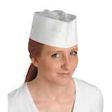 Artikelbild 1 für franz mensch unisex Schiffchen-Mützen EXPRESS weiß Größe individuell einstellbar 25 St., Artikelnummer 282426