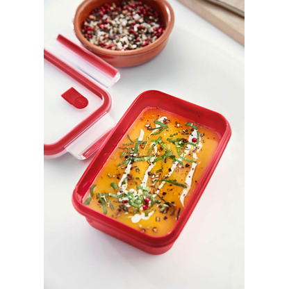 Artikelbild 5 für emsa Mikrowellendose CLIP & MICRO rot 0,55 l, 1 St., Artikelnummer 670450