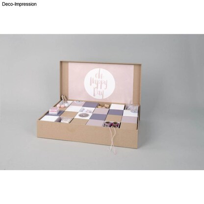 Artikelbild 7 für Rayher Adventskalender Pappmaché Boxen braun, Artikelnummer 779147