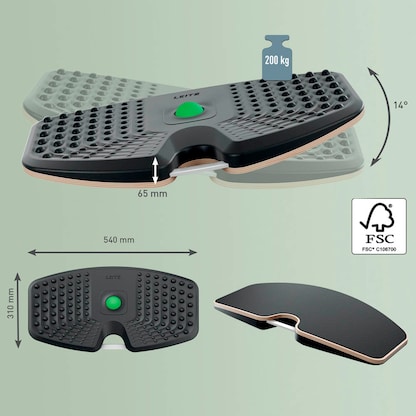 Artikelbild 2 für LEITZ Ergo Active Balance-Board dunkelgrau 31,6 x 54,0 x 6,9 cm, Artikelnummer 642377