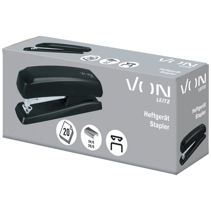 Artikelbild 7 für VON LEITZ Heftgerät schwarz, 1 St., Artikelnummer 636169