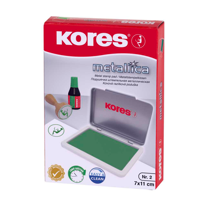 Artikelbild 2 für Kores® Stempelkissen METALLICA grün 11,0 x 7,0 cm, 1 St., Artikelnummer 767016