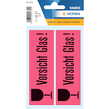 Artikelbild 1 für HERMA Warnetiketten 5739 rot »Vorsicht Glas!« 39,0 x 118,0 mm, 10 Etiketten , Artikelnummer 219419