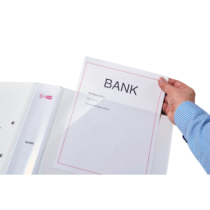 Artikelbild 6 für VELOFLEX VELODUR® Präsentationsringbücher 2-Ringe weiß 4,0 cm DIN A4, 10 St., Artikelnummer 599472