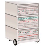 Artikelbild 1 für PAPERFLOW easyBox Colour Rollcontainer weiß, bunt 61659 4 Auszüge 39,0 x 43,6 x 64,2 cm, Artikelnummer 215649