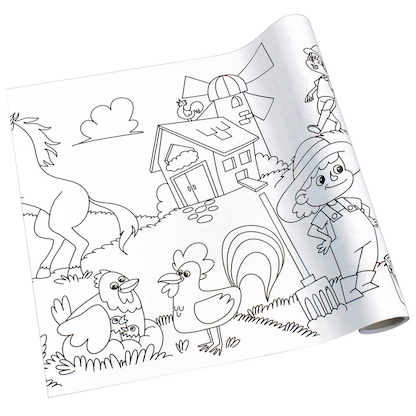 Artikelbild für inFO Malrolle Bauernhof 80 g/qm, 30,0 cm x 4,0 m, Artikelnummer 509962