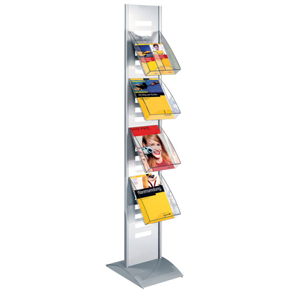 Artikelbild 2 für Kerkmann Prospektständer ohne Fächer tec art silber DIN A4, 1/3 DIN A4 31,0 x 42,0 x 167,0 cm, 1 St., Artikelnummer 223974