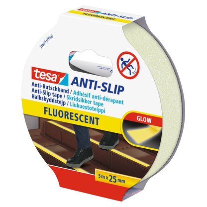 Artikelbild 3 für tesa Anti-Rutsch-Band Fluoreszent natur 25,0 mm x 5,0 m, Artikelnummer 304754
