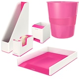 Artikelbild 1 für LEITZ Schreibtischset WOW Duo Colour perlweiß/pink, Artikelnummer 503420