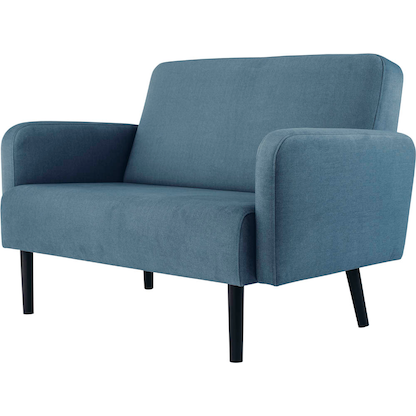 Artikelbild 2 für meet powered by PAPERFLOW 2-Sitzer Sofa LISBOA blau schwarz Stoff 124,0 x 81,5 x 83,0 cm, 1 St., Artikelnummer 850899