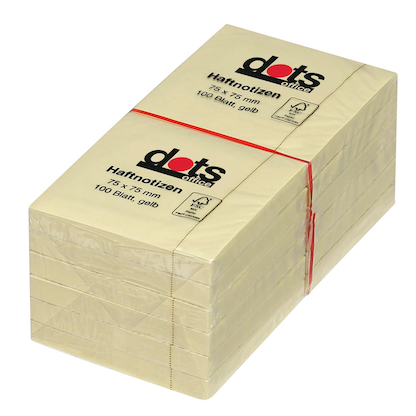 Artikelbild 3 für dots Haftnotizen gelb, 12 Blöcke, Artikelnummer 221940
